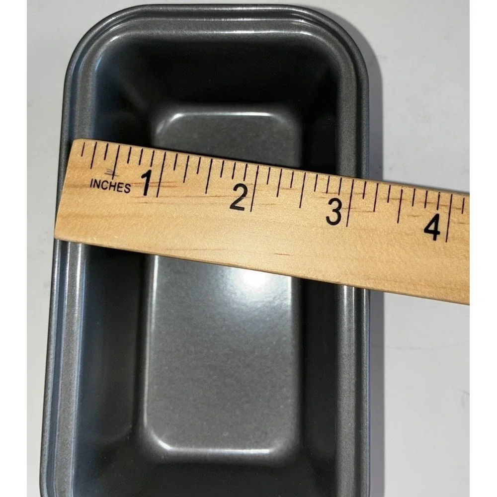 Mini Loaf Pan 6 x 3 x‎ 2 Gray Lot Of 2